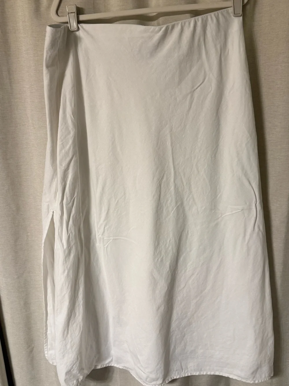 Linen blend Midi Skirt - Picture 1 of 6